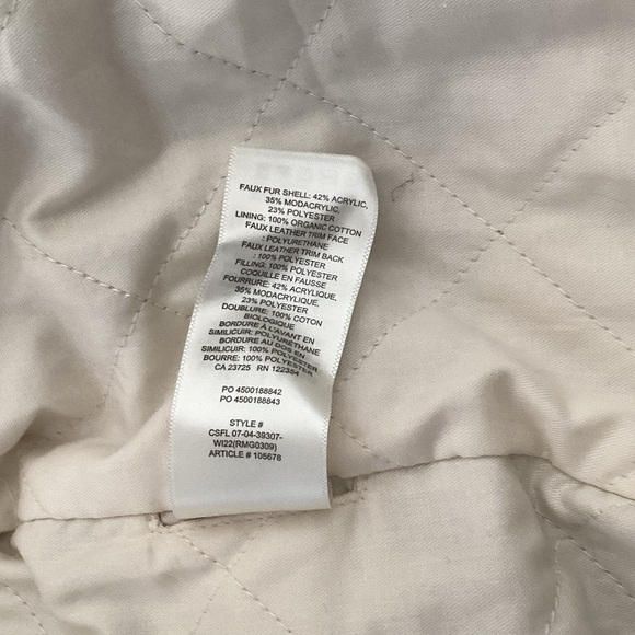 Wilfred Geometric Pattern Teddy Jacket in Cream and Brown - Picture 8 of 8